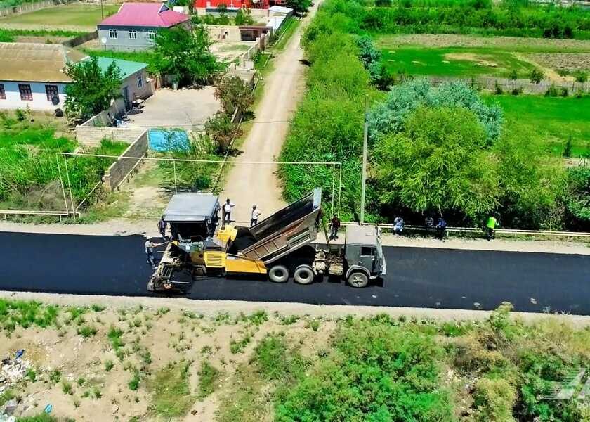 Saatlı rayonunun Məmmədabad–Genişkənd avtomobil yolu yenidən qurulur