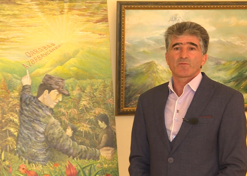 Döyüşçü rəssamın müharibənin izlərindən Zəfərə doğru uzanan yaradıcılıq əsərləri