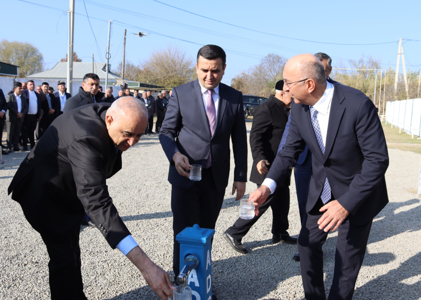 Saatlının Mollavazlı və Bəylər kəndləri içməli su ilə təmin olunub
