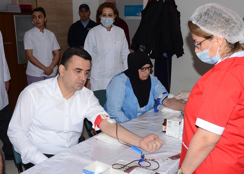 Saatlı rayonunda növbəti qanvermə aksiyası təşkil olunub