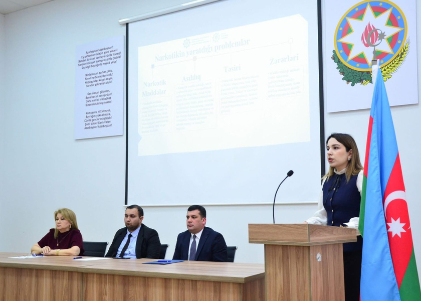 Saatlı məktəbliləri zərərli vərdişlərdən qorunma yolları haqqında məlumatlandırılıblar