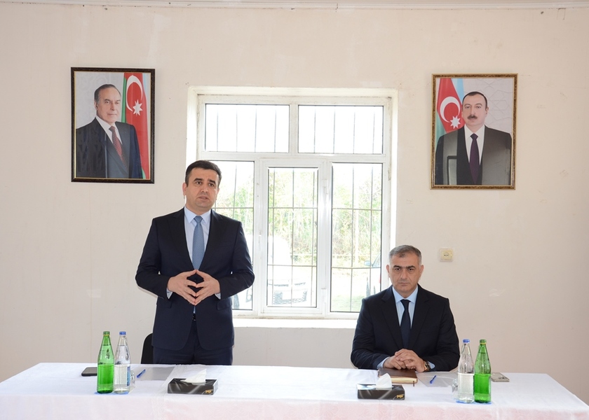 Saatlı rayonu Əhmədbəyli kəndində səyyar qəbul keçirildi