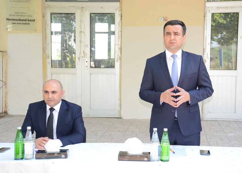 Saatlı rayonu Nərimanov kəndində səyyar qəbul keçirildi