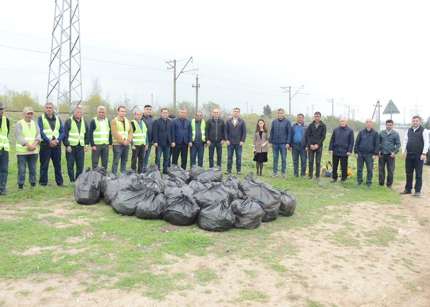Saatlı rayonunda “Şəhərsalma və Memarlıq İli” çərçivəsində təmizlik aksiyası keçirilmişdir