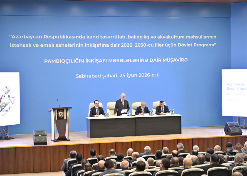 Sabirabadda pambıqçılığın inkişafına həsr olunmuş regional müşavirə keçirilib