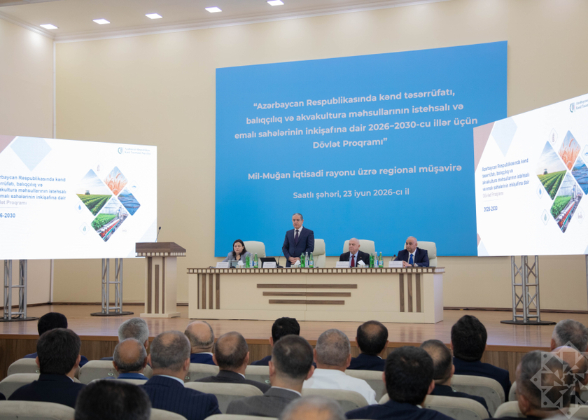 Saatlı rayonunda Mil-Muğan iqtisadi rayonu üzrə regional müşavirə baş tutub